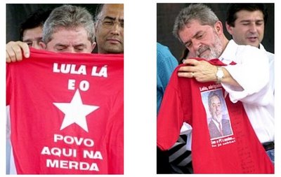 Lula lá e o povo na merda